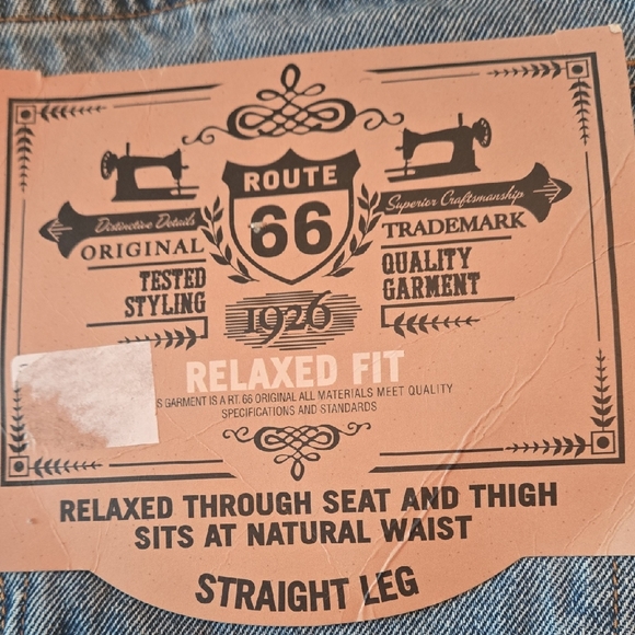 Route 66 Men's Blue Relaxed Fit Jeans - Picture 1 of 5